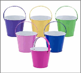 BUCKET,1.1qt TINw/HANDLE AST