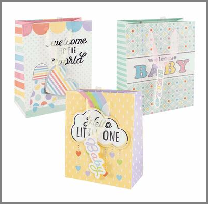 GIFT BAG,LRG BABY HOTSTAMP/GLI