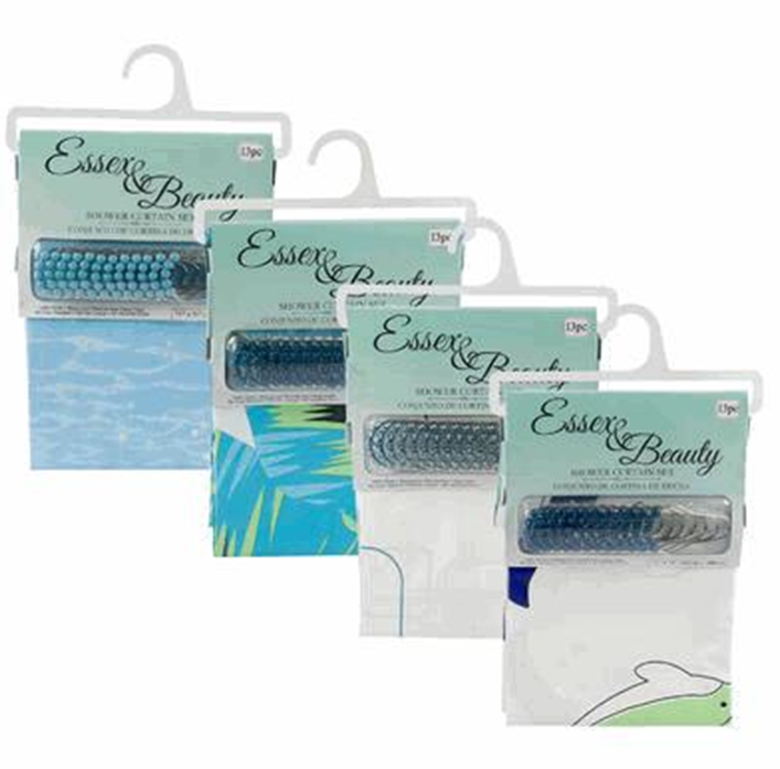 71" PEVA Shower Curtain – 0.08mm Thick, Waterproof Mold-Resistant