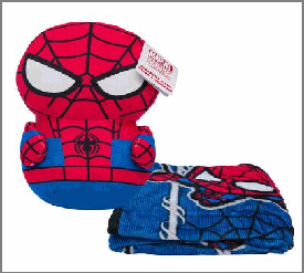 HUGGER&THROW SET,2pcSPIDERMAN