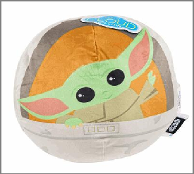 PLUSH PILLOW,11"SW MANDALORIAN