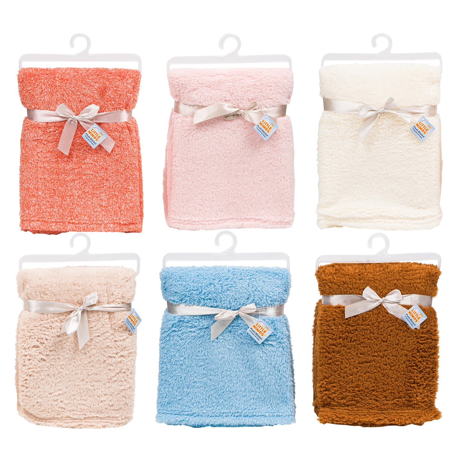 Little Mimos Plush Baby Blanket - 30''x40'' - Assorted