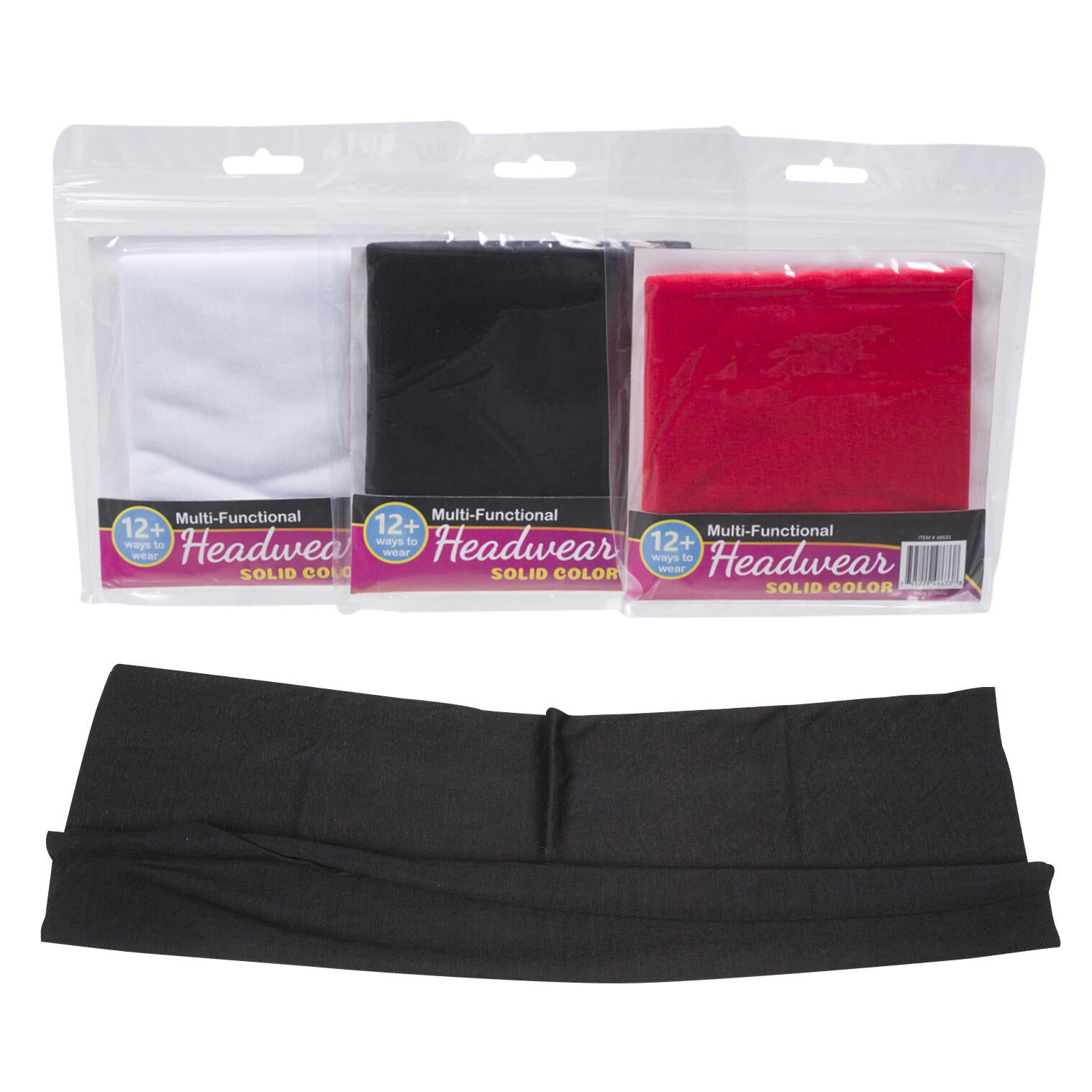 Seamless Face Scarf- 3 Assortments