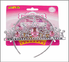 CROWN,PRINCESS w/RHINESTONE PI