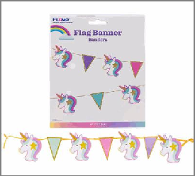 BANNER,6ft/182.8cm w/GLITTER U