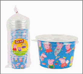 PAPER BOWLS,w/LID20pc 12ozPEPP