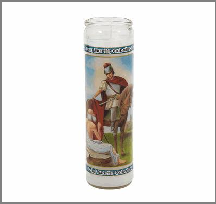 CANDLE,8"SAN MARTIN CABALLERO