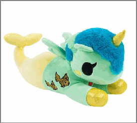 PLUSH,14" SOUISHY SEA GREEN TO