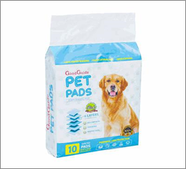Pet Training Pads, 10-Count – 23.6" x 23.6" Super Absorbent Protection