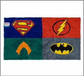 AREA RUG,48"JUSTICE LEAGUE