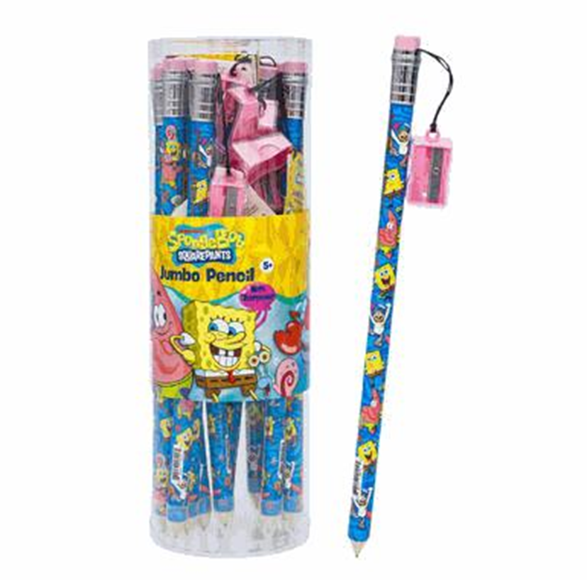 SpongeBob Jumbo Pencil with Sharpener – Kids Writing Pencil