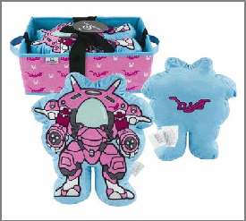 PLUSH PILLOW,11" 2pc W/STORAGE