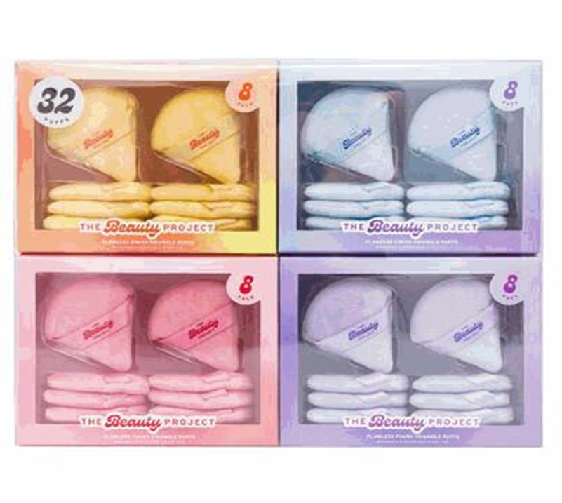 Make-Up Face Puff Set – 32pc Triangle Blending Sponges