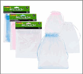 GIFT POUCH SET,6pc MEDIUM w/DR