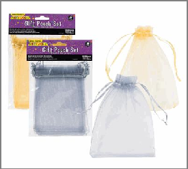 GIFT POUCH SET,6pc SMALL w/DRA