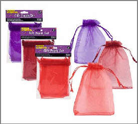 GIFT POUCH SET,6pc SMALL w/DRA