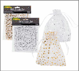 GIFT POUCH SET,5pc MED w/DRAWS