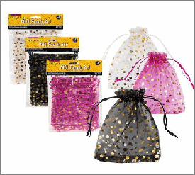 GIFT POUCH SET,5pc MED w/STARS