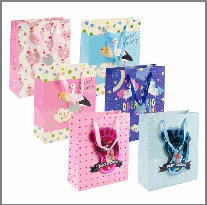 GIFT BAG,Med BABY PRNT 6AST