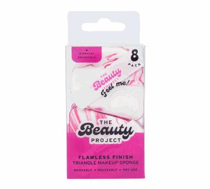 8pc Triangle Blending Sponge Set – Soft Makeup Puffs for Face