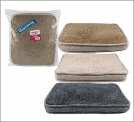 Pet Bed 24" Memory Foam – 3 Assorted Designs