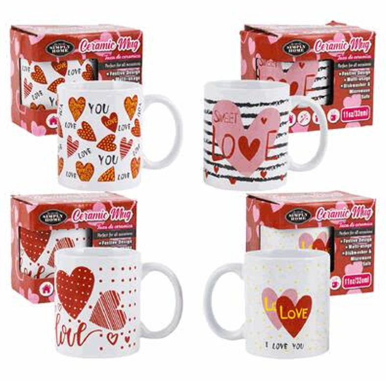 Mug, 11oz/320ml Ceramic Valentine