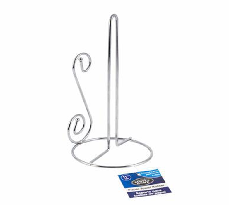 11" Silver Paper Towel Holder – Countertop Kitchen Stand