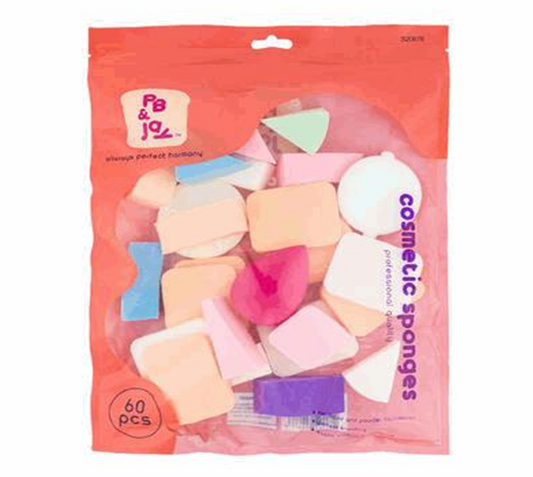 Cosmetic Sponges 60pc – LaColors Mixed Colors
