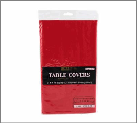 TABLE COVER,54X108" , RED