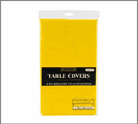 TABLE COVER , 54X108",YELLOW