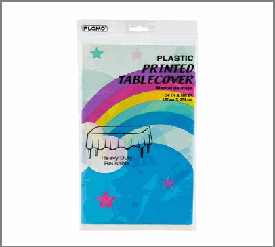 TABLE COVER,54"x108"RECT RAINB