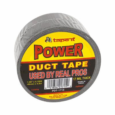 DUCT TAPE,1.89"X5YDS BLK