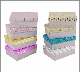 GIFT BOX ,ASST SIZES PER SET