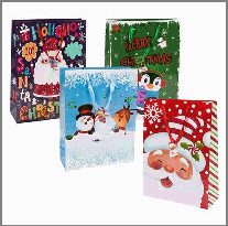 GIFT BAG,CHRISTMAS JUMBO