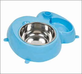 2-Section Pet Food & Water Feeder – Practical Design
