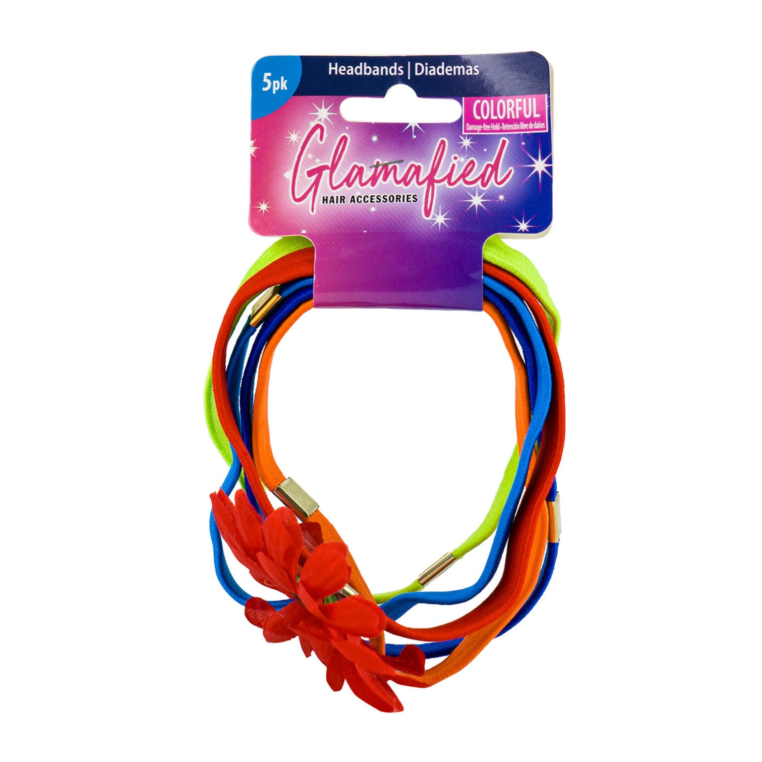 Glamafied 5pk Colorful Headbands