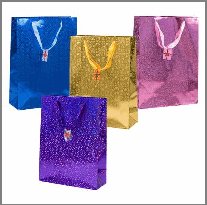 GIFT BAG,LRG HOLOGRAM DESIGN