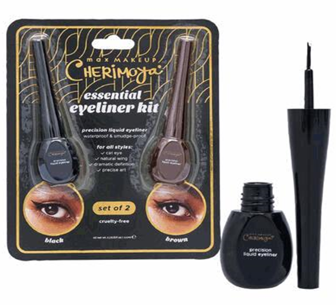 2pc Eyeliner Kit – Black Brown Long-Lasting Pens