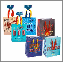 GIFT BAG,2pk MED FATHER'S DAY