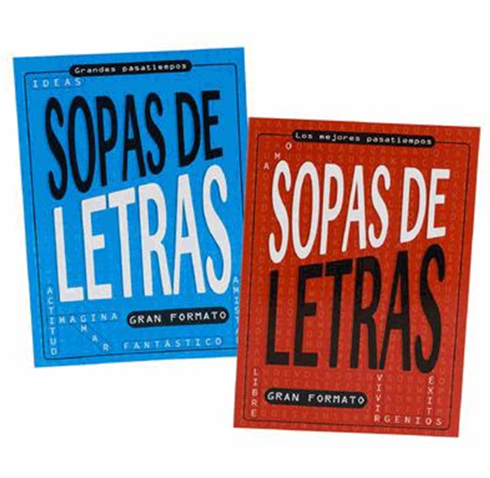 Spanish Find a Word Puzzle Book – 80 Pages, 2 Assorted