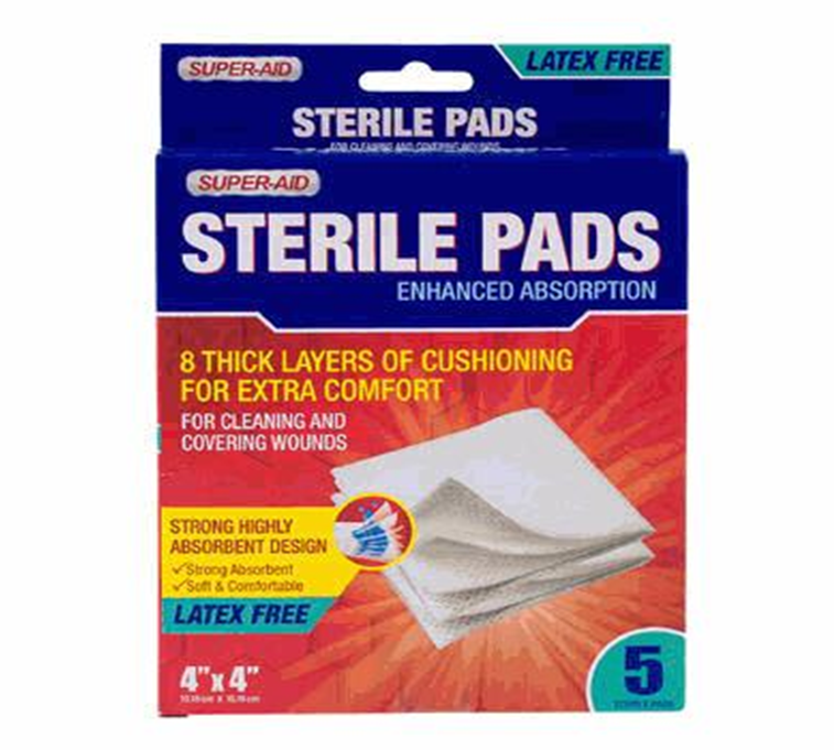5-Pack 4x4" Gauze Pads