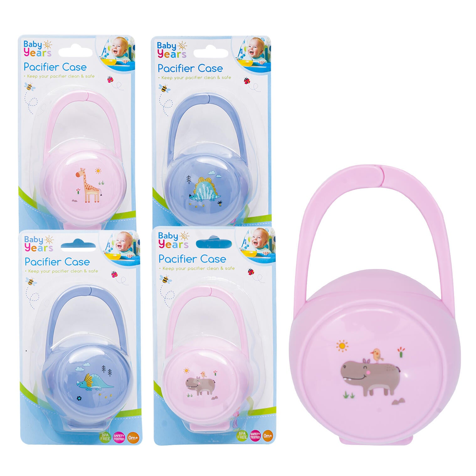 Baby Years Pacifier Case Animals Assorted