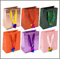 GIFT BAG,SML,6 ASST, EMBOSSED