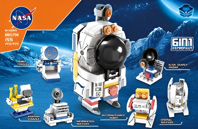 NASA Space Building Blocks – 155-Piece Creative Construction Toy