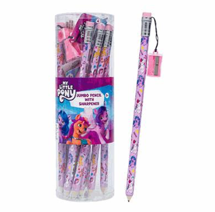 My Little Pony Jumbo Pencil with Sharpener Kids Writing Pencil