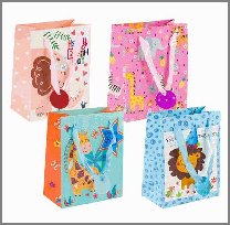 GIFT BAG,SML,4 ASST,BIRTHDAY