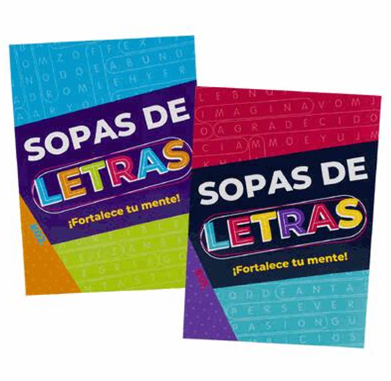 Spanish Find a Word Puzzle Book – 80 Pages, 2 Assorted