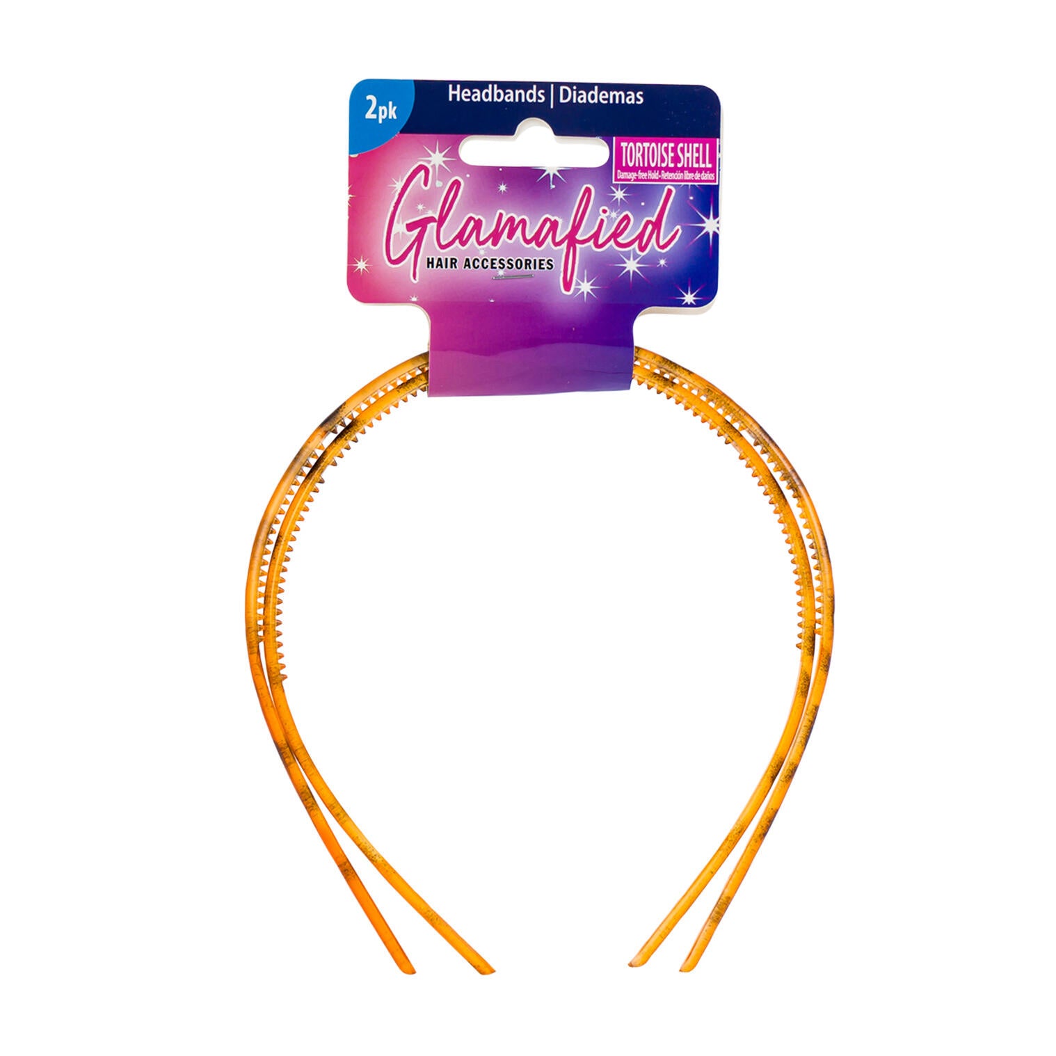 Glamafied Tortoise Shell Headbands 2pk