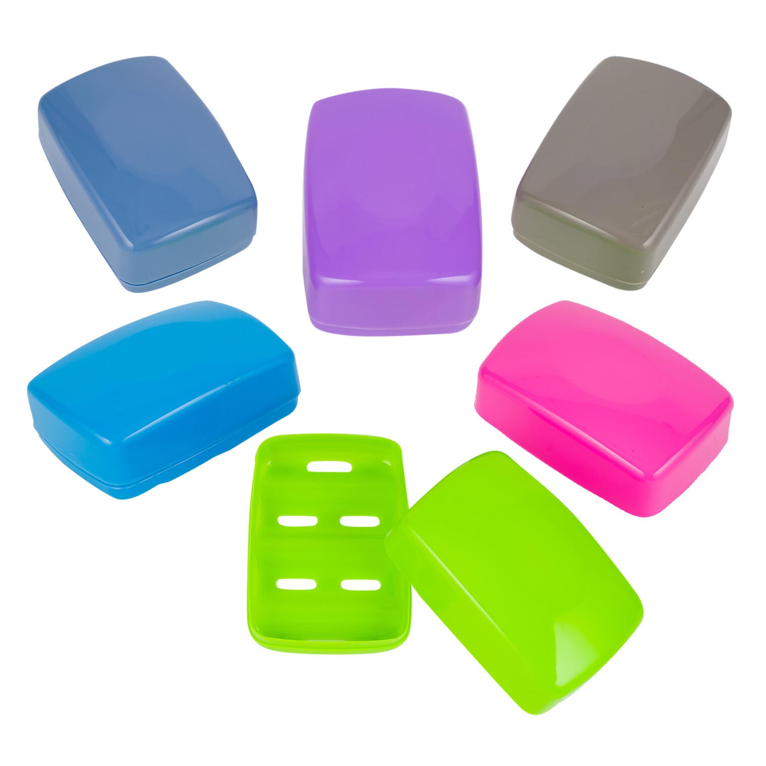 Plastic Soap Case 2-pack - Asst