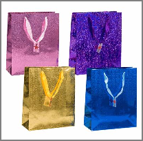 GIFT BAG,MED HOLOGRAM DESIGN